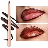 OULAC Matte Brown Lip Liner, Waterproof Lip Liner Lasts 24 Hours +, Stain Proof, Highly Pigmented, Soft, Lip Contour, Vegan (