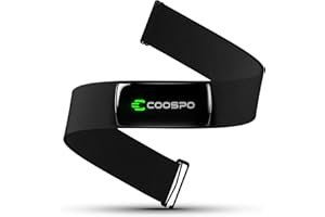 COOSPO H9Z Herat Rate Monitor Chest Strap,Bluetooth 5.0 ANT+ Heart Rate Monitor,Heart Rate Sensor with Rechargeable Battery,HRM Works with Strava/WahooFitness/Polar Beat Peloton/Zwift/DDP Yoga App