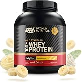 Optimum Nutrition - 100% Whey Gold (4.45 lbs) - Whey Protein - Combination of whey concentrate and whey isolate - Banana Crea