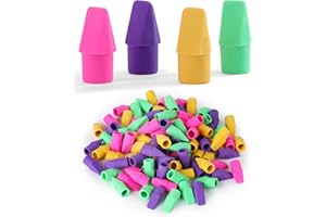 Mr. Pen Borradores para lápices, paquete de 120, borradores de tapa de lápiz, tapas de borrador, niños, tapas de gorra, borradores de tops. Ereaser