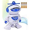Zest 4 Toyz Musical Toy 360 Degree Rotating Electric Smart Space Walking Dancing Robot with 3D Lights & Sound -Multicolour (Battery Included)