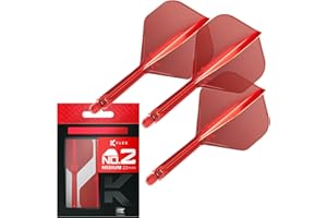 Target Darts K Flex Fléchettes et Arbres Intégrés, No.2 | Pack de 3 Fléchettes Moulées K-Flex - No2, Kflex All in One Flèche et Tige de Fléchettes Moulées Longueurs: Court, Intermédiaire et Moyen