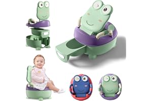 YARDIN Kinder-Töpfchen Kindertoilette Toilettensitz, Babytopf Übungstöpfchen mit Handgriffen, Toilettentrainer für Kinder ab 1 jahr, Kinderfreundliches Design mit Anti-Rutsch-Funktion（Grün, Typ B）