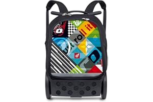 Nikidom Roller - Mochila Escolar con Ruedas - Modelo Roller Up XL Reef - 53x38x23 cm - 2 Compartimentos de Gran Capacidad - Incluye Correas Almacenables y Base Reforzada