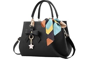 wocharm PU Leather Ladies Shoulder Bag, Top Handle Bag, Womens Handbags Fashion Tote Bag for Casual & Work