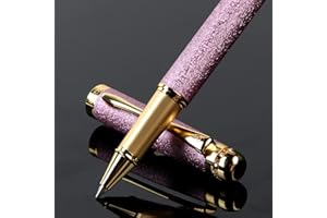BOCIYER Rollerball Liquid Ink Pens,Best nice ballpoint pen Gift Set for Men and Women,roller ball Pen Refillable,Personalised,handwriting,Designer pens,luxury,Fancy Pen set(Pink)