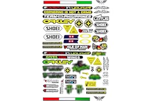 PANYI 59*Adesivi per Moto, Adesivi per Decalcomanie per Moto, Adesivi Casco, Adesivi Impermeabili Sono Adatti per La Decorazione di Moto, Biciclette, Skateboard, Caschi