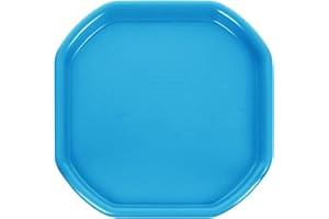 JMS WE CREATE SMILE Plastic Mixing Tray Children's Fun Play Sand Pit Tray 70CM X 70CM Tuff Kids Messy Activities Tray for Cement Mortar and Sand Plastering Play Tray (Sky Blue)