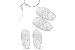 SPORTS WORLD VISION Premium Grade Soft Silicone Nosepads- Tear Drop “A” Shaped Push Click or Screw in Nose Pads