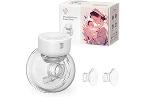 ANWIKE Sacaleches Electricos, Sacaleches Electricos Portátil Manos Libres, 3 Modos y 9 Niveles, Diseño de Gran ángulo, Bajo Nivel de Ruido, Sacaleches Inalámbrico Recargable Sin Dolor con Pantalla LCD