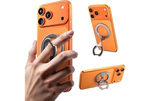 CloudValley Soporte Anillo Magnético Movil para MagSafe,Imán Magnético Doble Cara, Soporte Plegable, Doble Función, Rotación 360°, Fuerza Magnética Potente, Compatible con iPhone 16 15 14 13 12
