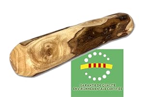 EL FUTBOLIN Bois d'Olivier Naturel pour Chiens | -Taille M- 17 CM | Bain d'Huile d'olive | Jouet à Mâcher Naturel en Bois d'Olivier pour Chiens | Hygiène Dentaire| Bâton Anti-Stress