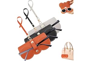Winuoyang Sunglasses Case,3Pcs Soft Leather Sunglasses Bag Portable Glasses Case Sunglasses Pouch Eyeglass Bags with Lanyard Sunglasses Storage Holder for Women Men