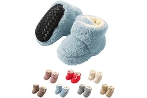 YloveM Kleinkind Baby Jungen Mädchen Booties,Unisex Neugeborene Winterschuhe Verdicken Schneestiefel Anti-Rutsch Sohle Weich Kleinkind Warm Sock Schuhe