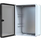 YAVUZ Abs Pano 30 x 40 x 17 cm Taban Saclı IP65 Plastik Pano Montaj Plakalı Elektrik Kutusu Pano Darbeye Dayanıklı Dış Ortam 