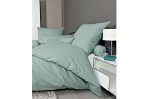 Janine MAKO-Soft-Seersucker, Tinta Unita Pianoforte - Rauchgrün, 135 cm x 200 cm