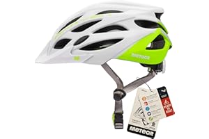 meteor Casco Bici Ideale per Giovani e Adulti Donna e Uomo Caschi Perfetto per Downhill Enduro MTB Scooter Helmet per Tutte Le Forme di attività in Bicicletta Marven