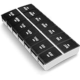 Amazon Brand – Eono Pill Organiser AM PM - Weekly 7 Day Pill Box Case with 14 Compartments for Morning Evening BPA Free Pill