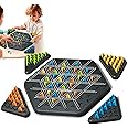 Chain Triangle Chess Game- Family Fun Night Chess Set,Strategy Board Game for Kids & Adults, 2-4 Players, Interactive Brain Teaser,Puzzle Games,Birthday Gift for Age 3-12 Years Old Boys Girls