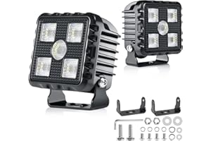 antom 2 Pièces Phare De Travail LED 28000 Lumens Phare Additionnel 12V 24V IP68 Avec Puce LED De Haute Qualité Pour SUV, UTV, Pelleteuses, Tracteurs, ATV Tout Terrain