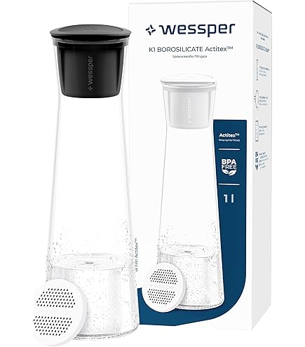 Wessper Waterfilterkan Met Filterwisselteller, 3 Liter, Kan Filters Bpa Free Drink Waterfilterpatronen Glazen Filterkan Actief Koolstof Filter Mint 1546658277