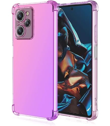 GOKEN Cover In Vetro Sfumato Per Xiaomi Poco X5 Pro 5G, Con Cornice In TPU Morbido, Protezione Antigraffio