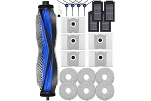 IROBACC 21 Pezzi di Ricambio per Ecovacs Deebot T50 OMNI/T50 PRO OMNI/T50 PRO OMNI Gen2/T50 Omni Gen2 Set di Accessori, 1 Spazzola Principale, 4 Spazzole Laterali, 6 Tappetini, 4 Filtri HEPA