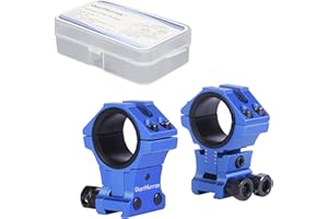 WestHunter Optics - Anneaux de Montage Précis pour Queue d'aronde de 11 mm, Support de Lunette de Visée à Hauteur Réglable pour Tubes de 25,4 mm et 30 mm | 6 Couleurs