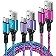 USB C Samsung Charger Cable, [3Pack, 3FT+3FT+6FT] Type C Fast Charging Cable, USB C Phone Charger Cable Lead for Samsung Galaxy S25 S24 S23 S22 S21 S20 S10 A12 A13 A14 A22 A33 A54, Huawei P30 P20 Lite