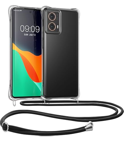 Custodia Girocollo Per Motorola Moto G9 Plus | Cover Trasparente In Silicone TPU Con Cordino Regolabile | Protezione Antiurto E Antifurto