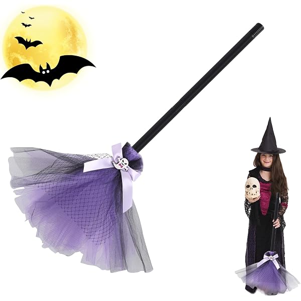PRETYZOOM Mini-Hexenhüte & Besen, 7-teiliges Set | Halloween-Dekoration Aus Stoff, 8 Cm
