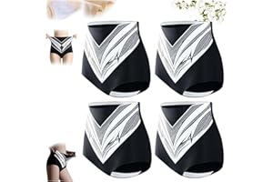 Godemmio Short gainant en fibre de titane et tourmaline, slip gainant le ventre, rétrécit l'abdomen et les fesses, façonnage efficace, short gainant en fibre de titane auto-chauffant