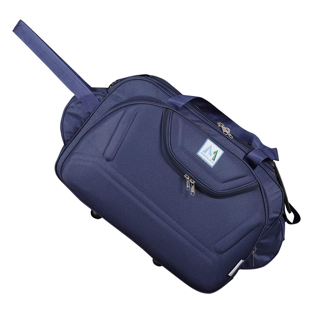 M MEDLER Epoch Nylon 55 litres Waterproof Strolley Duffle Bag- 2 Wheels - Luggage Bag - (Navy Blue) - Image 7