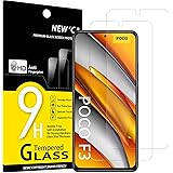 NEW'C Tempered Glass Screen Protector for Xiaomi Poco F3, Xiaomi Mi 11i, Free from Scratches, 9H Hardness, HD Screen Protecto