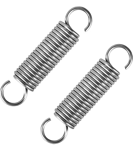 Produktbild von 20x Zugfedern Mit Haken – 0,4x4x20 Mm, Klavierdraht, 0,3 Kg Zugkraft, 90° Haken