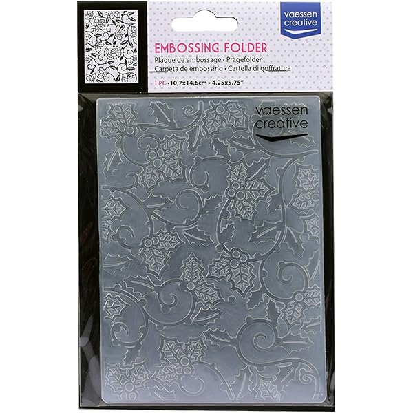 Merry Christmas Tree Star Embossing Folders For Cards — 12.5x17.7cm Plastic Templates