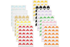 Honatrv 260 Stück /11 Blatt Fotoecken Selbstklebend Foto Ecken Aufkleber Papier Farben Fotoecken Foto Ecken für DIY Scrapbooking Tagebuch Fotoalbum