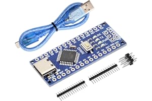 Nano 328P V3 Placa de Desarrollo microcontrolador AYWHP Placa Base de 1 Pieza con Microchip CH340G con Cable USB Microcontrolador 5V 16M Interfaz Typ-C USB Compatible con Arduino IDE