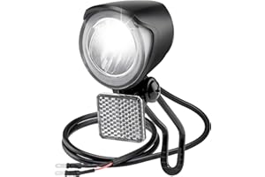 ZEEKPOWA Luce LED Ebike 30-100 LUX con approvazione StVZO, faro anteriore e faro per bicicletta per biciclette