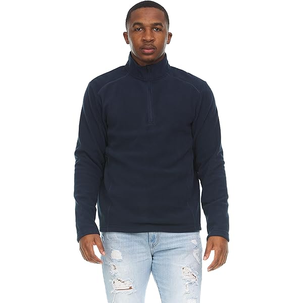 Swiss Alps Mens Quarter Zip Performance Polar Fleece Pullover Sweatshirt,  Navy (415), Small : Buy Online at Best Price in KSA - Souq is now  Amazon.sa: Fashion