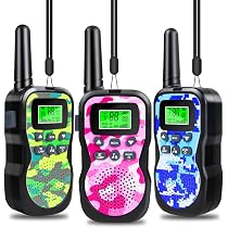 s Talkies Walkies Enfants Radio à 2 Voies Avec 8 Canaux, Lampe De Poche