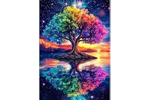AIRDEA Albero della vita Diamond Painting, Albero Diamond Painting Kit Completo, Diamantini Crystal Art Hobby Creativi Adulti Decorazione per Casa 30x40 cm