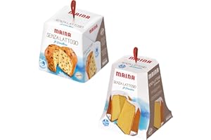 MYSELF SET PANDORO + PANETTONE MAINA CLASSICO SENZA LATTOSIO 750 GR NATALE LACTOSE FREE