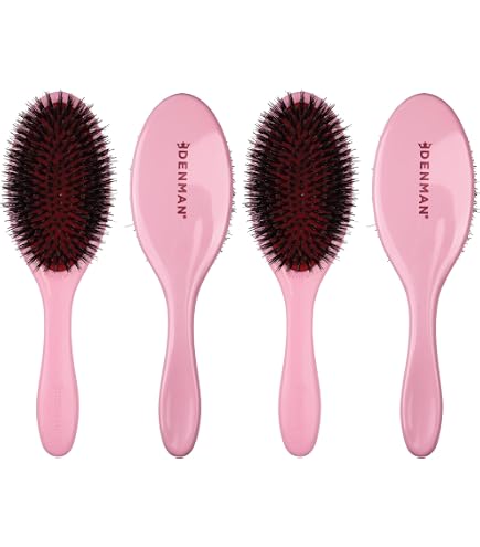 Mason Pearson Sb4 Pure Bristle Sensitive Pocket Hair Brush, Pink