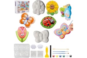 YAOZUP Enfant Moulage et Peinture Kit, Activites Manuelles pour Enfants, Figurines en Plâtre à Mouler et à Peindre, Moulage de Plâtre Enfants, Jouets de Bricolage Créatifs à Partir de 6 Ans