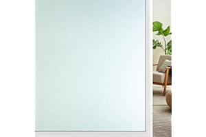 Qualsen Vinilos para Ventanas Esmerilado para Decorativos Vinilo Opaco para Ventanas Anti UV Protección de La Privacidad Vinilo Ventana Esmerilado Adecuada para Baño, Hogar (60cm x 200cm)