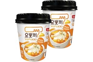 ‎EASYCOOKASIA EasyCookAsia Tteokbokki Cup 2er3er,10er Set – Koreanischer Reiskuchen im Becher | Süß & Scharf, Jjajang, Carbonara oder Cheese | Ready-to-Eat K-Streetfood für Zuhause (2er, Käse)