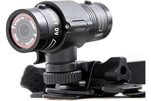 ZEERKEER Sports - Caméra d'action pour vélo ou Moteur, Grand Angle 170 degrés, 1080P, 30 IPS, 8 MP, Mini USB, chargée avec Prise vidéo DV avec caméra pour Casque