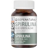 Spirulina 60 Kaps&uuml;l x 380 mg Yosun, Mavi Yeşil Alg SEPE