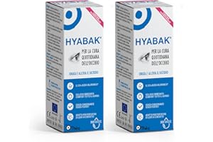 Thea Hyabak Soluzione Oftalmica Idratante e Lubrificante Senza Conservanti 10 ml - 2 Confezioni